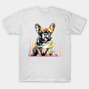 French Bulldog Dog Pet World Animal Lover Furry Friend Abstract T-Shirt